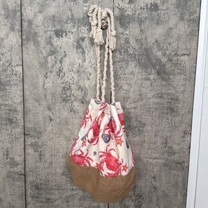 Crab bucket beach bag